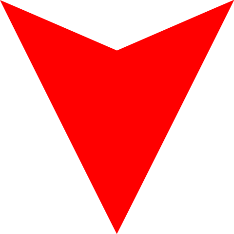 red down arrow red down arrow