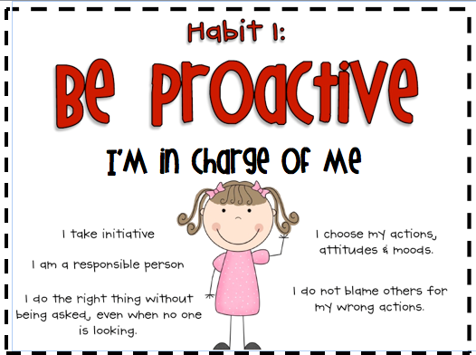 Image result for Be Proactive