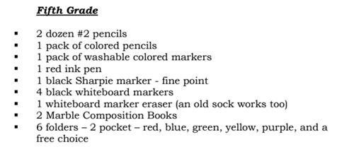 Supplies