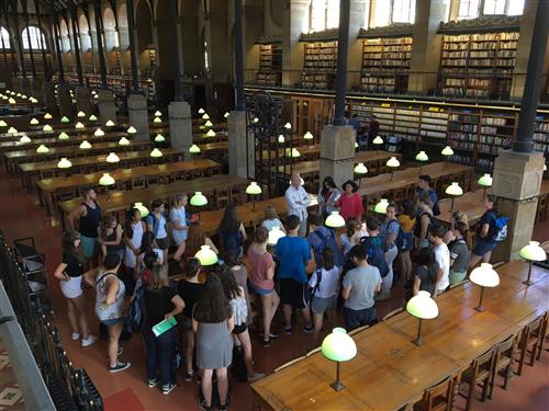 CB à la bibliothèque de la Sorbonne, Paris 2018 
