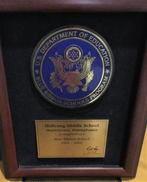 National Blue Ribbon Plaque 