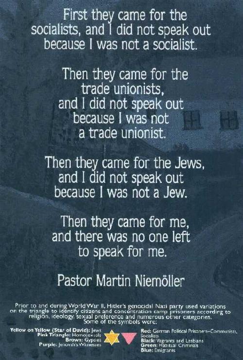 First they came 