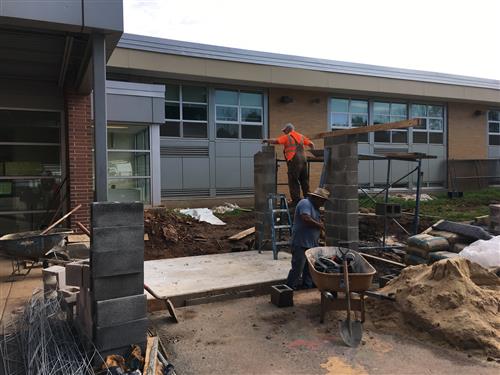 cement block work 