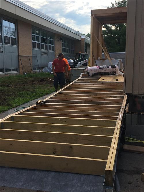 building the walkway 