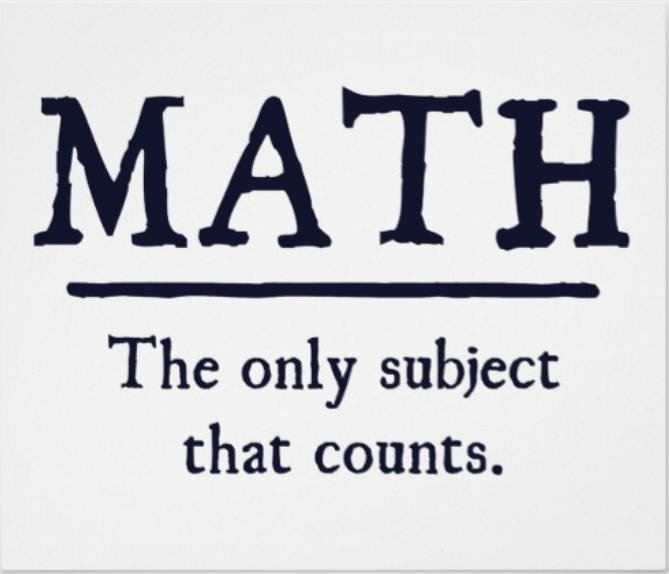 Math - The only subject that counts