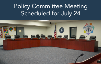 A photo of the CBSD School Board Meeting Room 