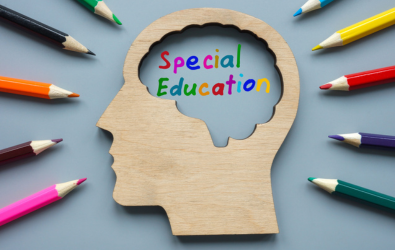  Colored pencils spell out the words Special Education