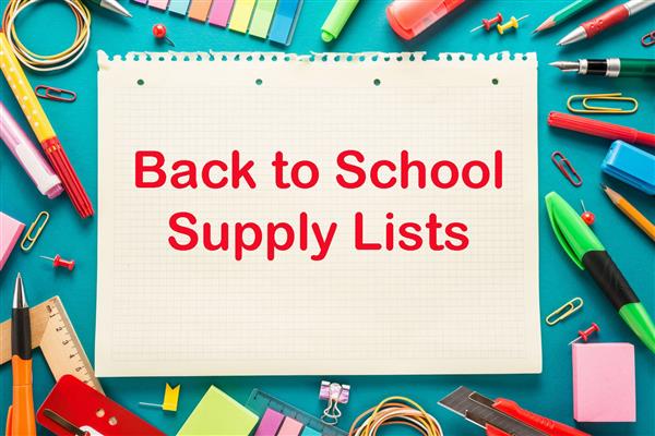 2021-2022 School Supply Lists