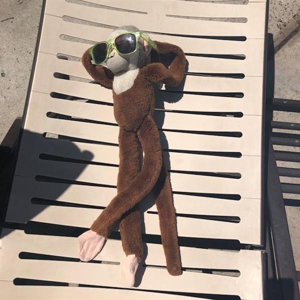 Sunbathing in Orlando, FL with A.L.!